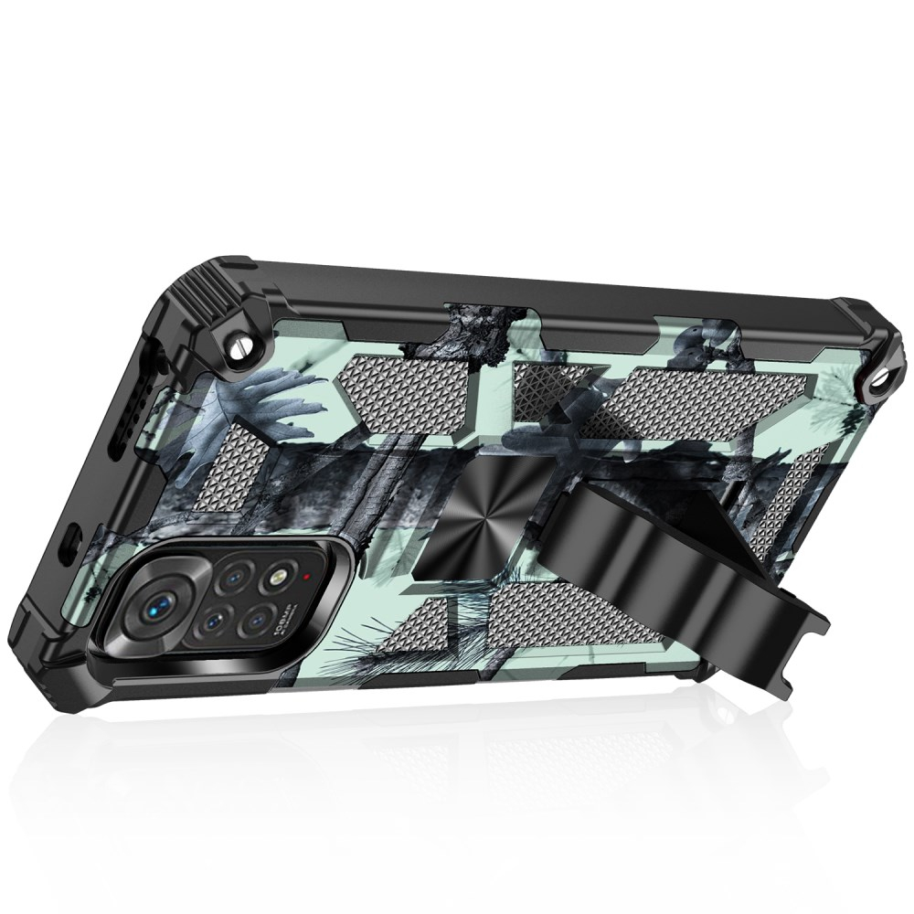 XIAOMI REDMI NOTE 11/11S black camouflage ARMOR METAL nugarėlė 1