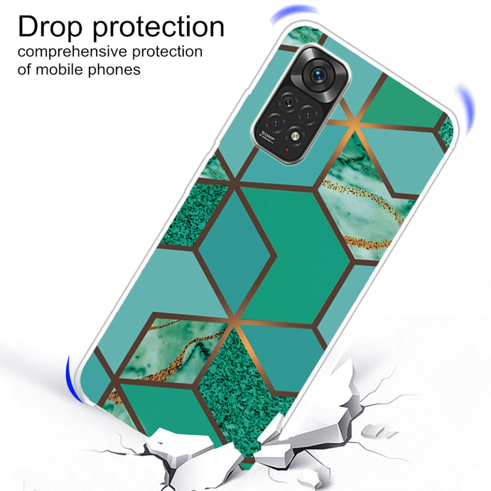 XIAOMI REDMI NOTE 11/11S Tracy nugarėlė Geometric marble green 3