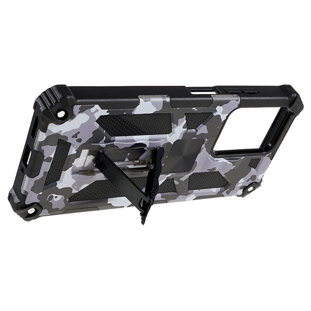 Xiaomi Redmi Note 12 PRO 5G /POCO X5 PRO juoda camouflage ARMOR METAL nugarėlė 6