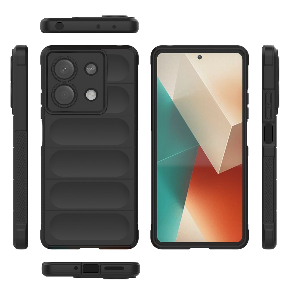 Xiaomi Redmi Note 13 5G black Tracy Anti-slip Rugged nugarėlė 5