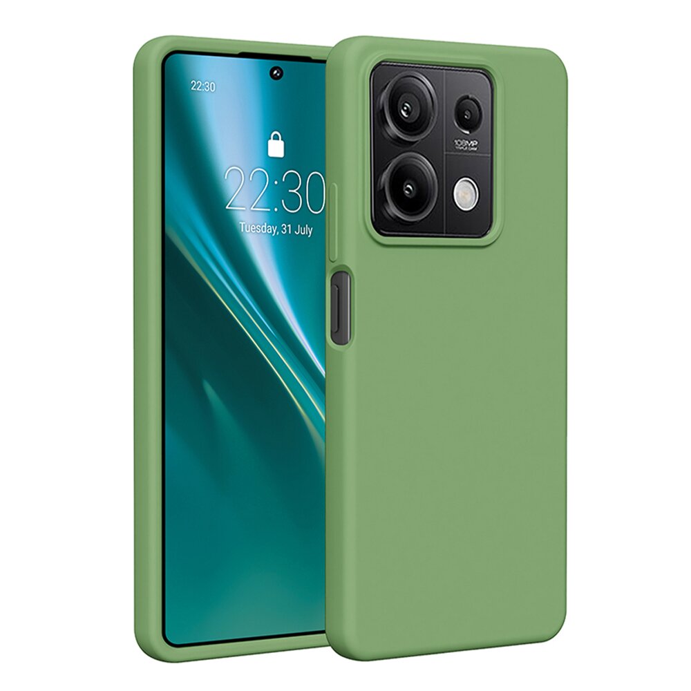 Xiaomi Redmi Note 13 5G light green Etteri Silicone nugarėlė