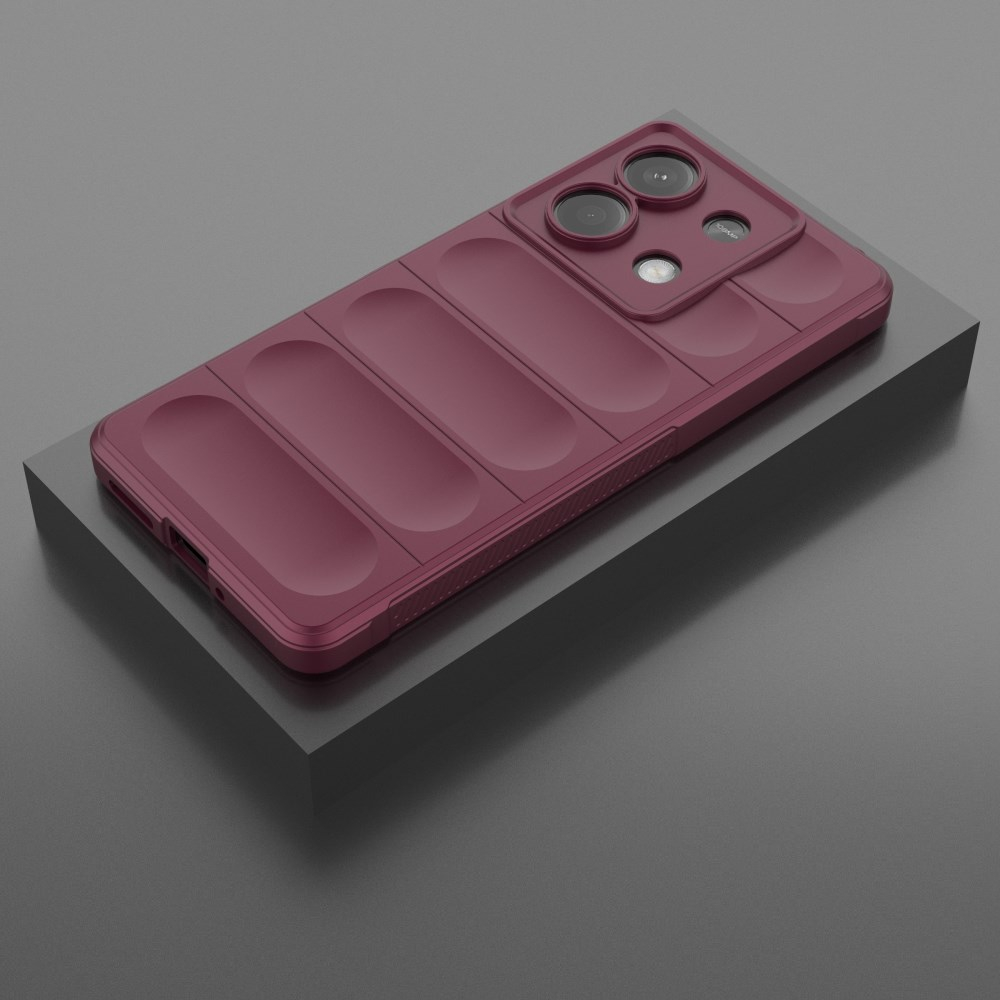 Xiaomi Redmi Note 13 5G wine Tracy Anti-slip Rugged nugarėlė 6