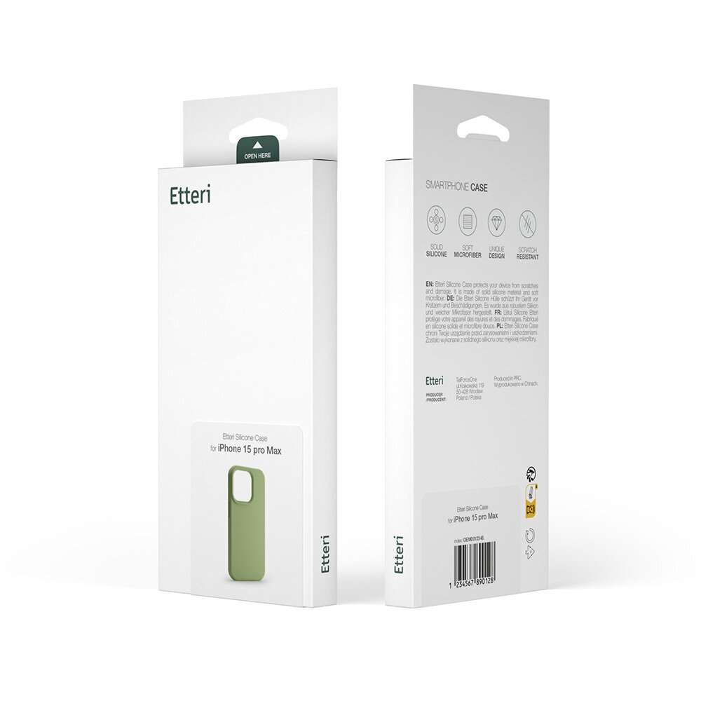 Xiaomi Redmi Note 13 PRO 5G light green Etteri Silicone nugarėlė 10