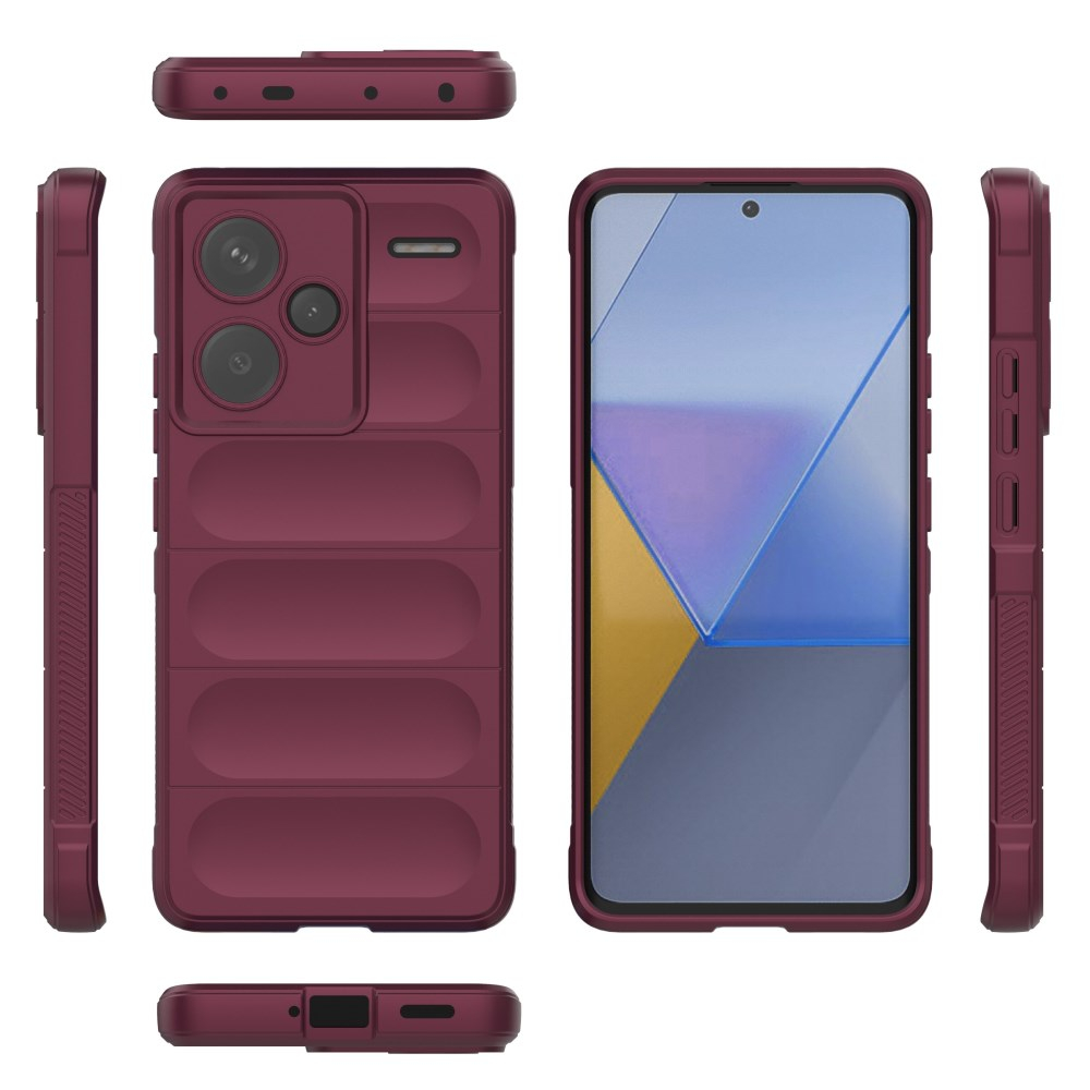 Xiaomi Redmi Note 13 PRO+ 5G wine Tracy Anti-slip Rugged nugarėlė 5
