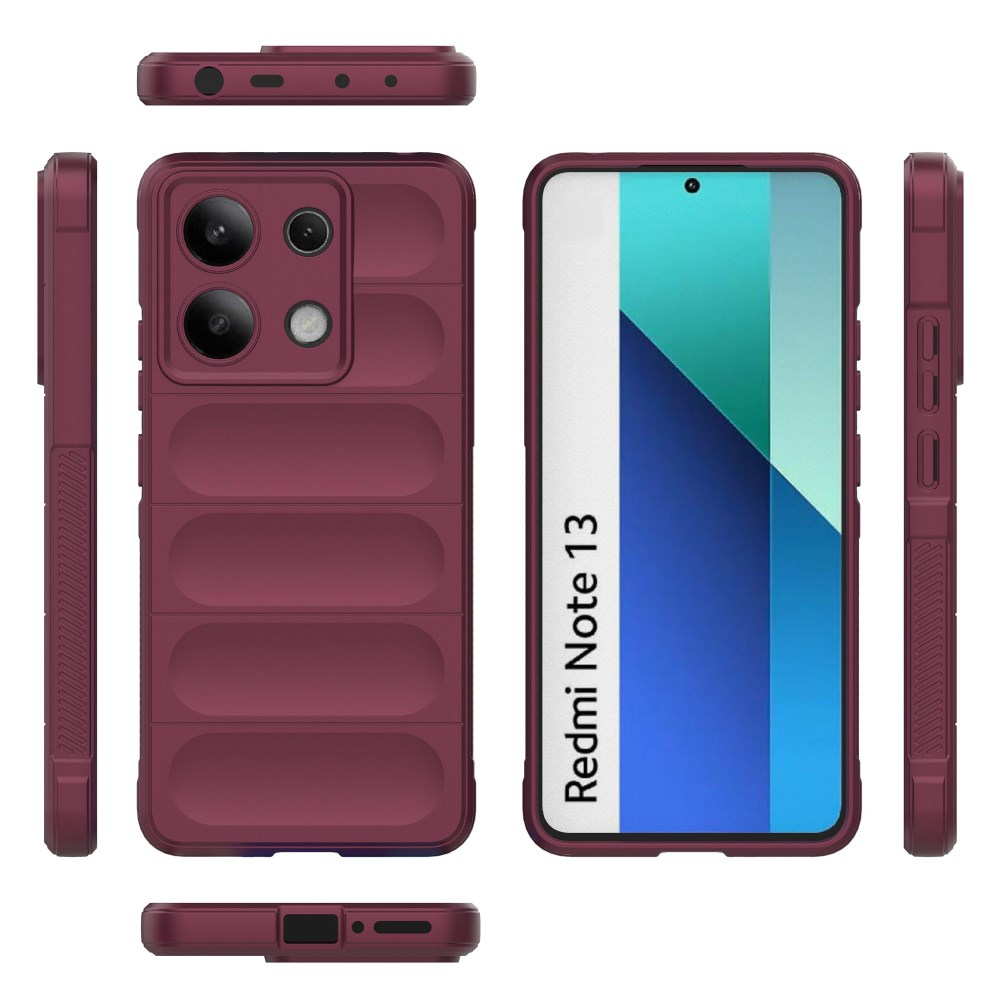 Xiaomi Redmi Note 13 wine Tracy Anti-slip Rugged nugarėlė 5