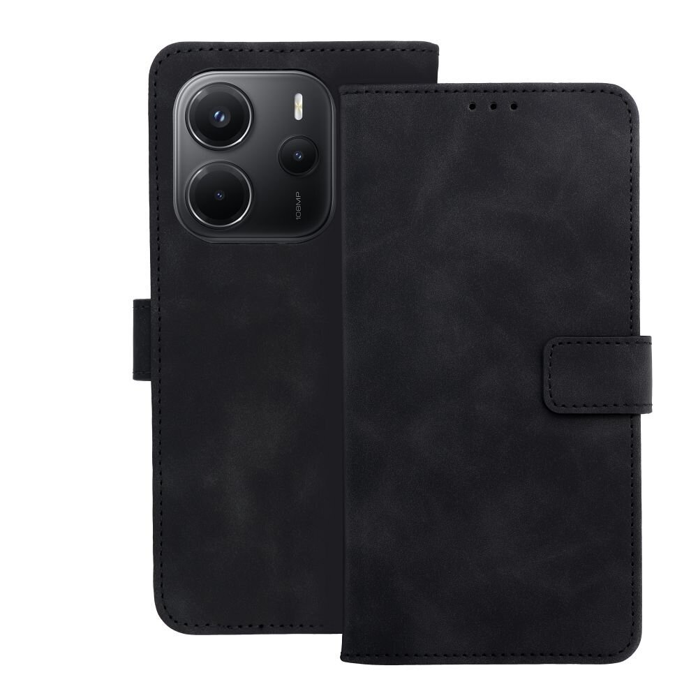 Xiaomi Redmi Note 14 4G black VELVET dėklas