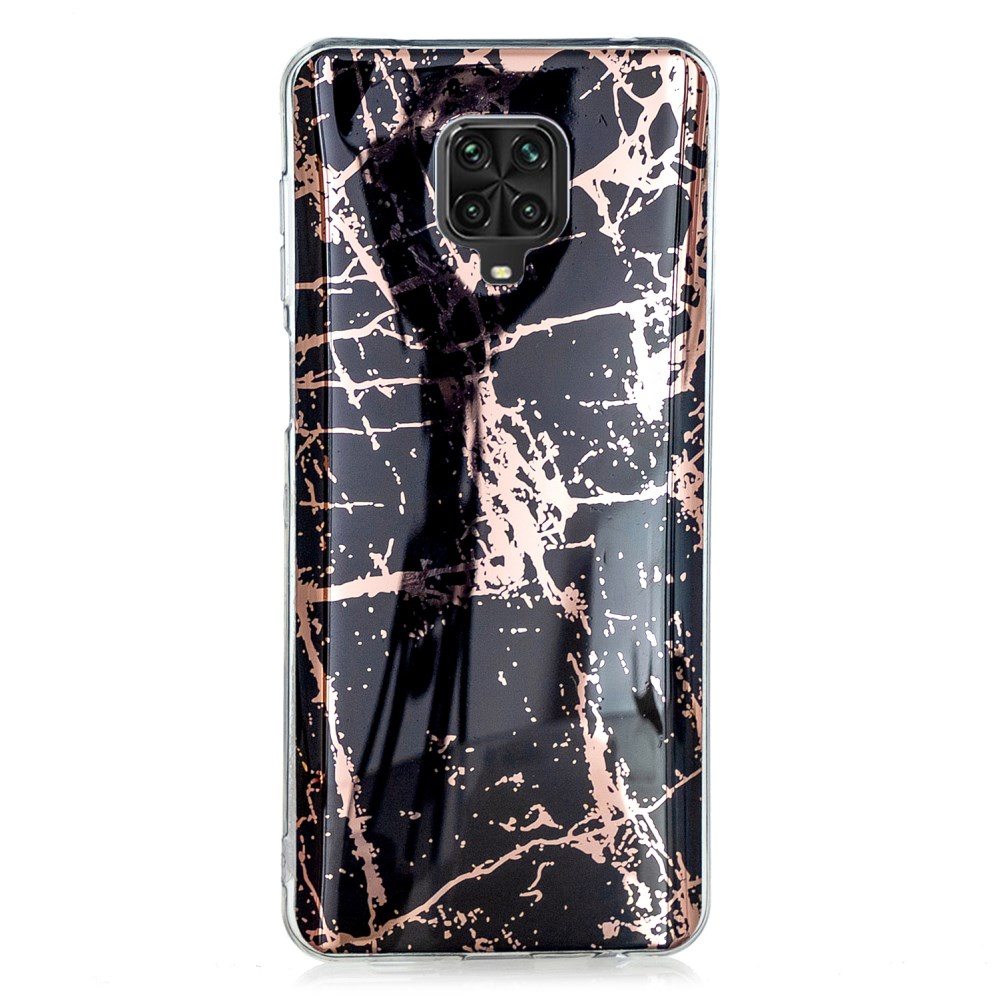 Xiaomi Redmi Note 9 PRO/Note 9s Tracy nugarėlė Black&gold Marble 2