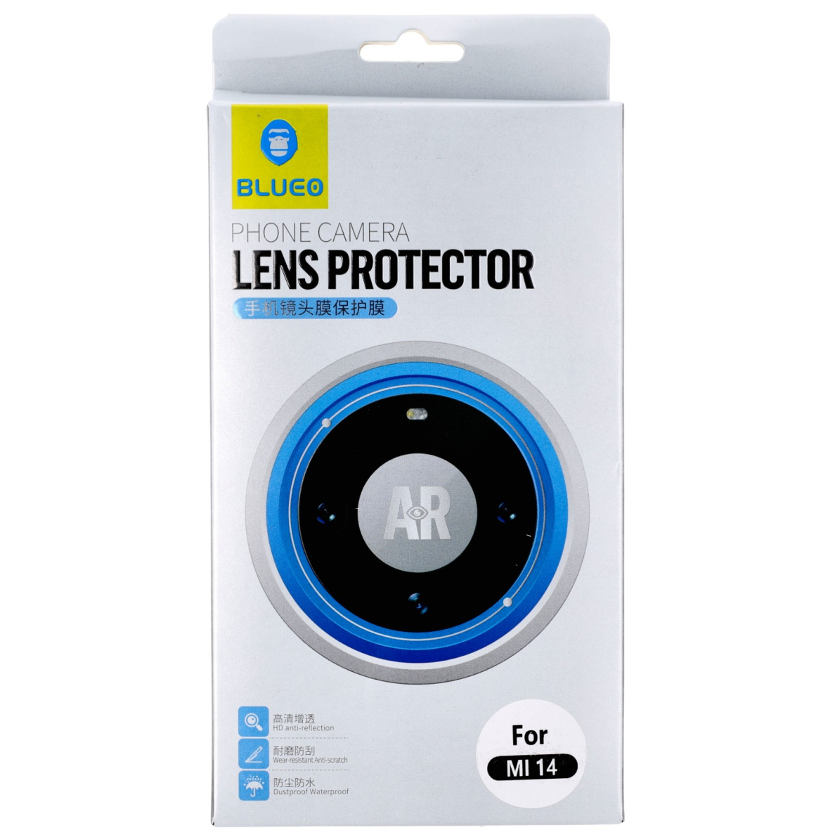 Xiaomi 14 apsauginis black Mr.Monkey galinės kameros stiklas 2