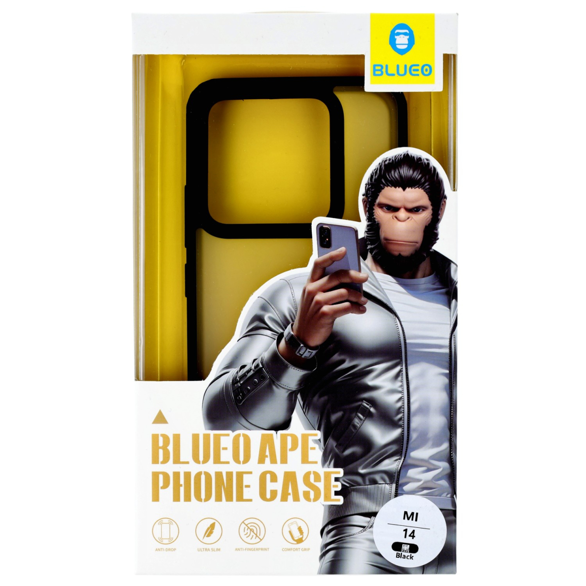 Xiaomi 14 Mr.Monkey clear CRYSTAL DROP nugarėlė 1