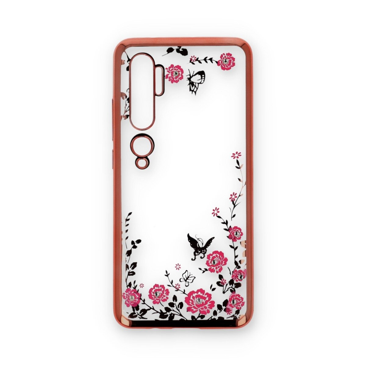 XIAOMI MI NOTE 10/ 10 PRO rausva Perfect FLOWERS nugarėlė