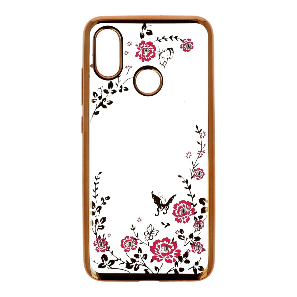 XIAOMI MI8/MI8 PRO aukso spalvos perfect FLOWERS nugarėlė