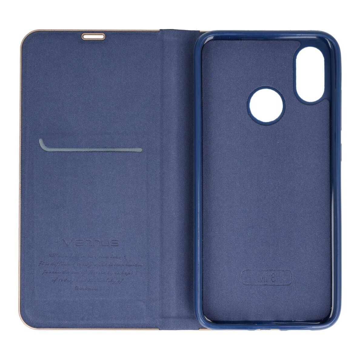 Xiaomi MI8/MI8 PRO mėlynas VENBOOK dėklas 2