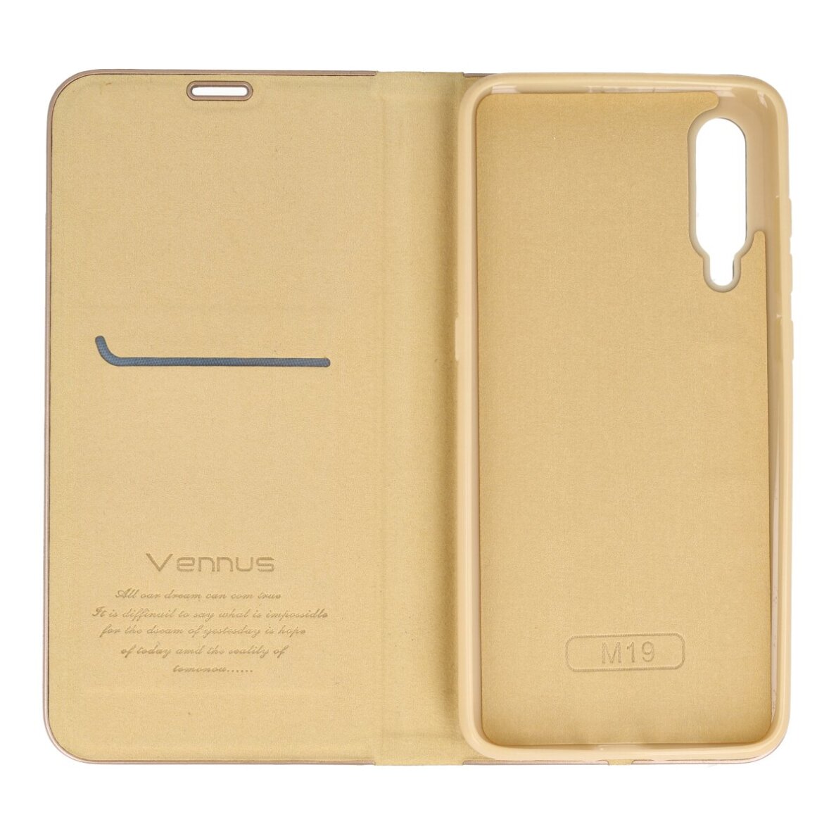 Xiaomi MI9 aukso spalvos VENBOOK dėklas 2
