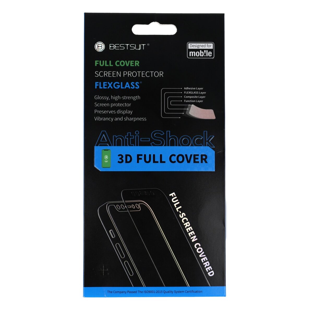 Xiaomi POCO X7 PRO 5G black 3D FLEXIBLE stiklas