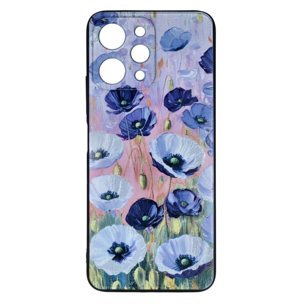 Xiaomi Redmi 12 black nugarėlė Poppy Design00330