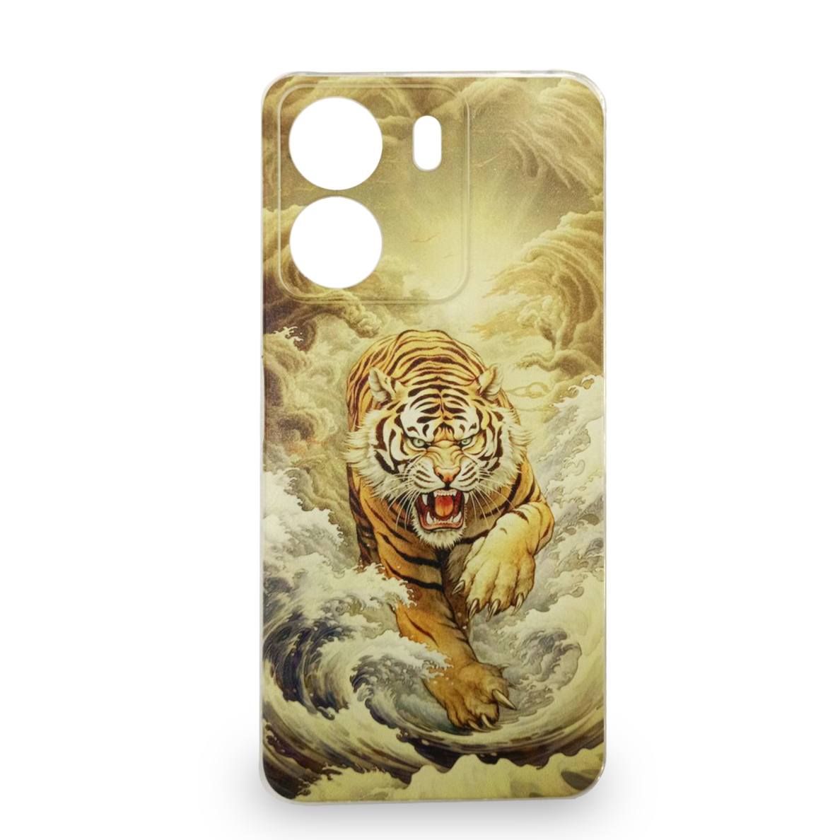 Xiaomi Redmi 13C/Poco C65 clear nugarėlė Tiger Design00129