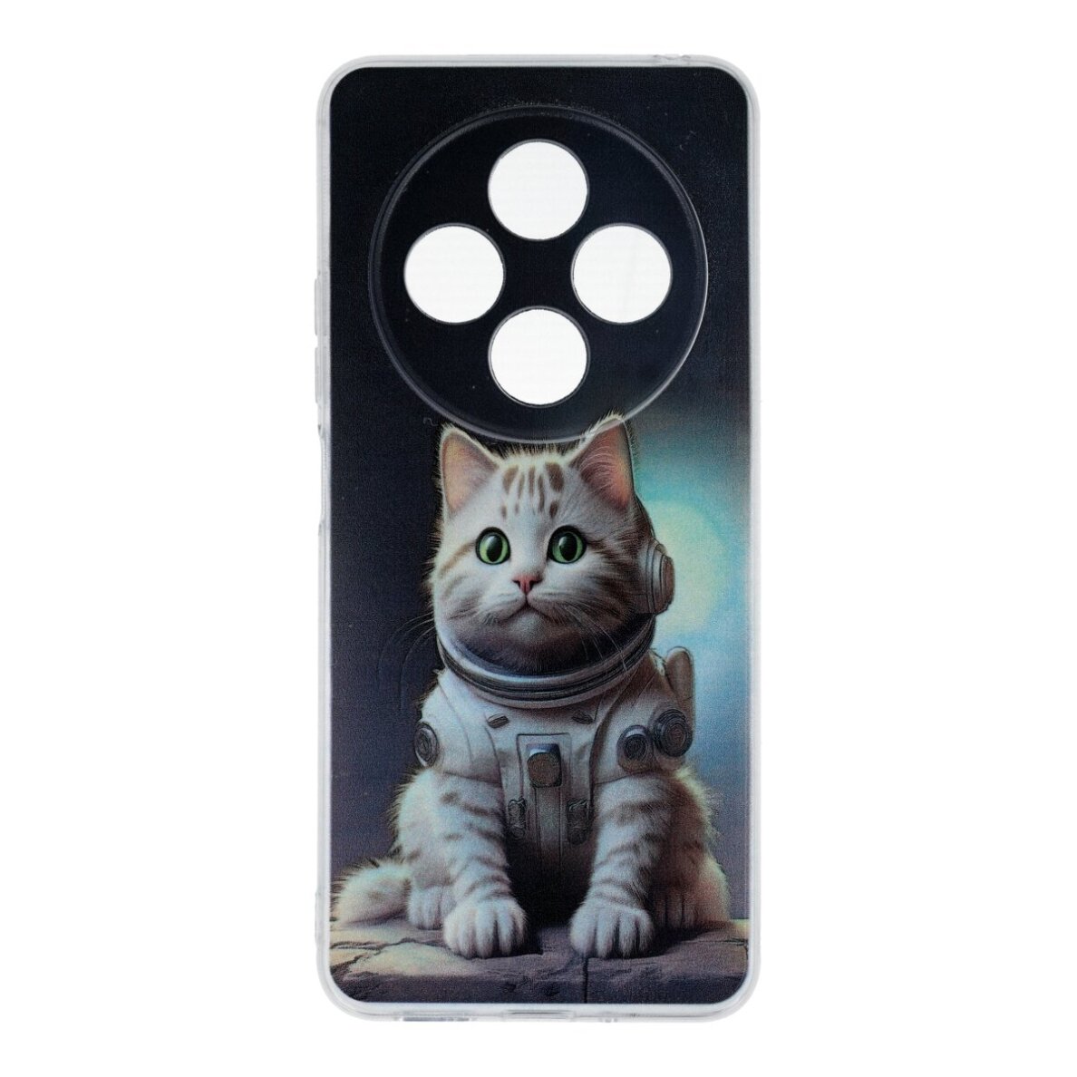 Xiaomi Redmi 14C / Poco C75 clear nugarėlė Astronaut Cat Design00317
