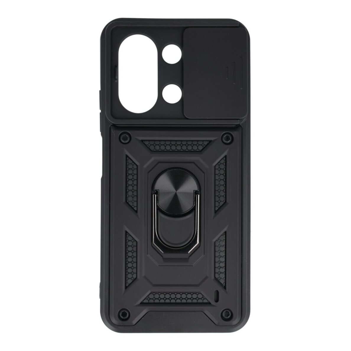 Xiaomi Redmi 15C / POCO C85 black RING ARMOR WITH CAMSHIELD nugarėlė