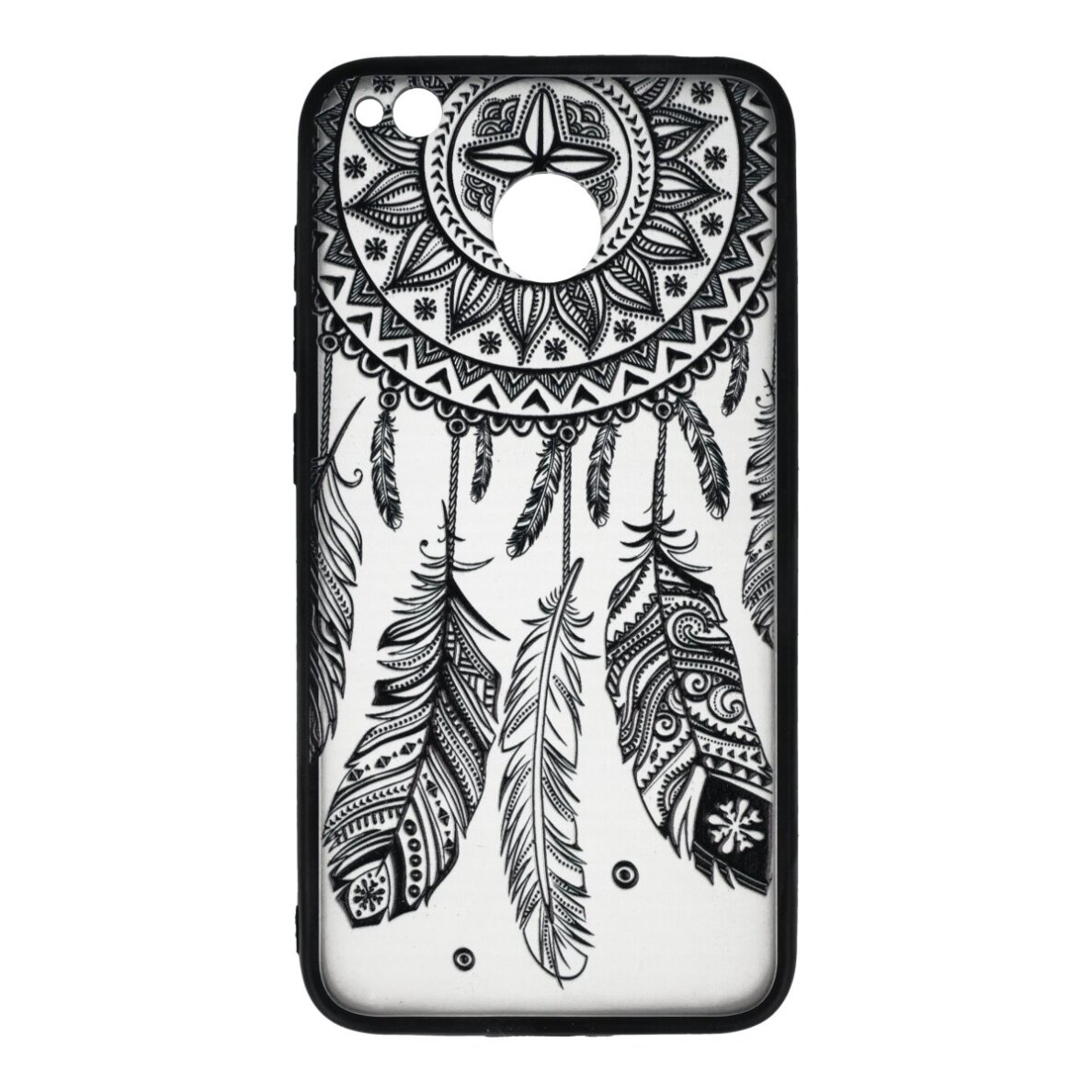 Xiaomi Redmi 4X juoda LACE CASE D3B nugarėlė