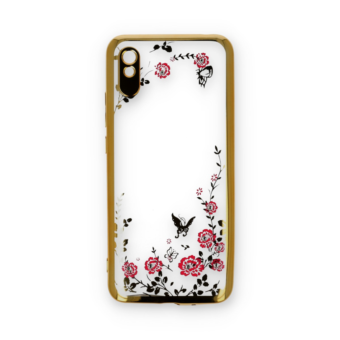 XIAOMI REDMI 9A aukso spalvos perfect FLOWERS nugarėlė 1