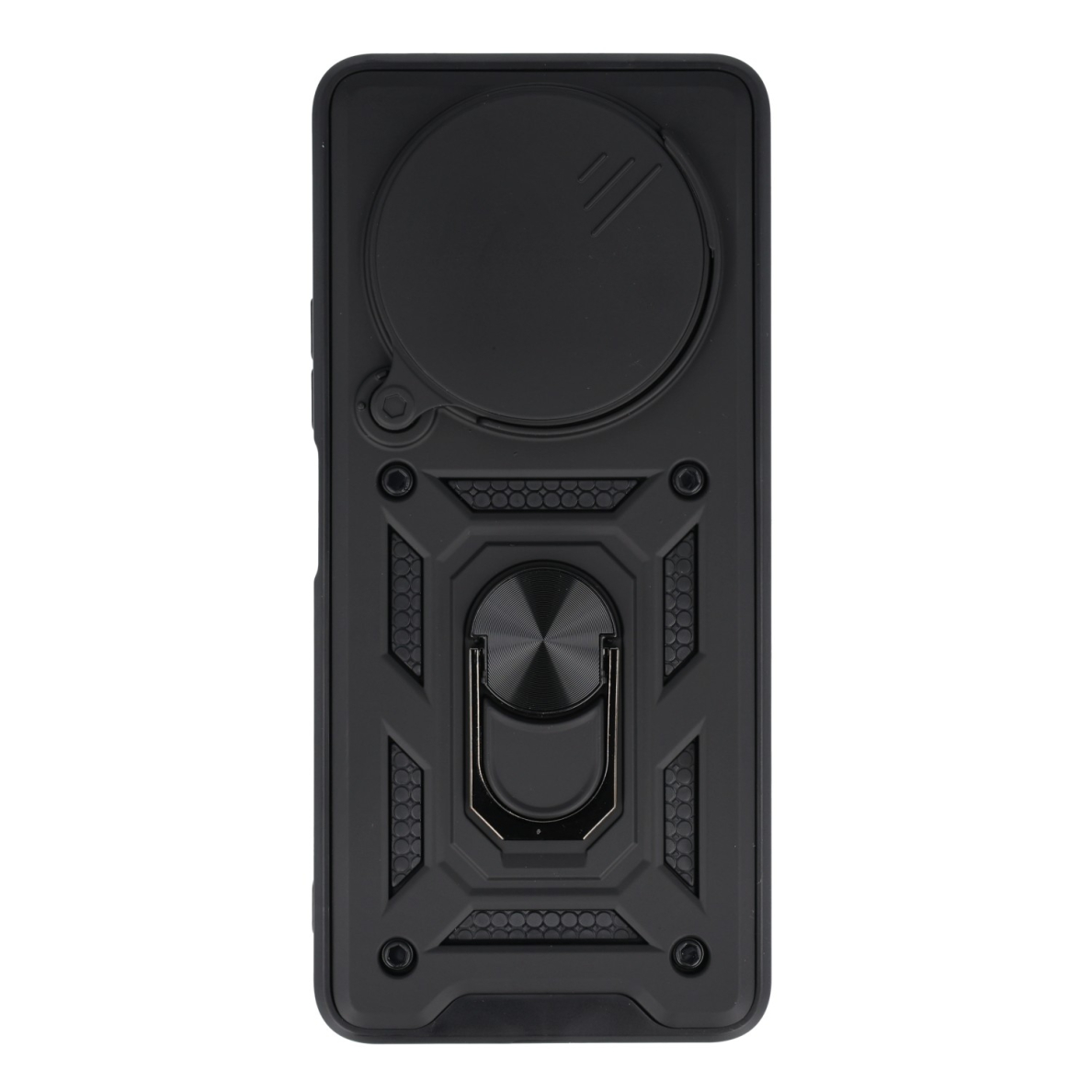 XIAOMI REDMI A3 black RING ARMOR WITH CAMSHIELD nugarėlė