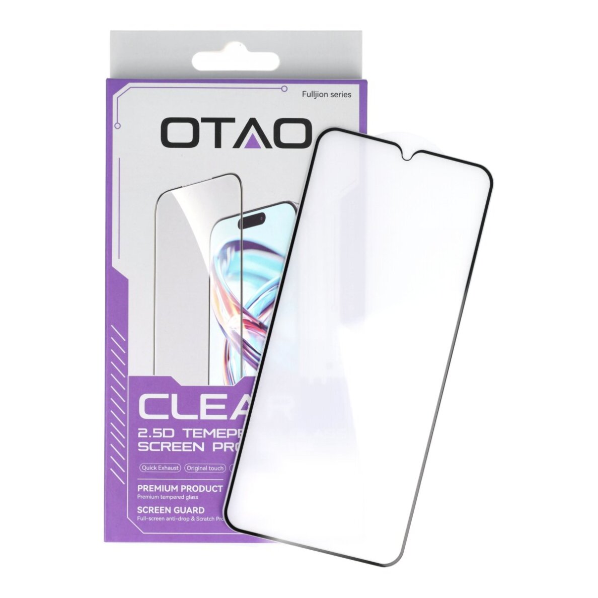 Xiaomi Redmi A5 black pilnas OTAO apsauginis stiklas