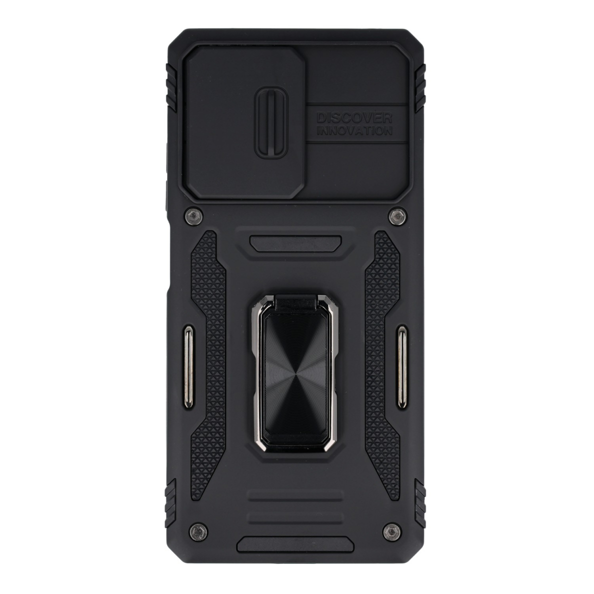 Xiaomi Redmi Note 12 PRO 5G /POCO X5 PRO black RING ARMOR WITH CAMSHIELD nugarėlė