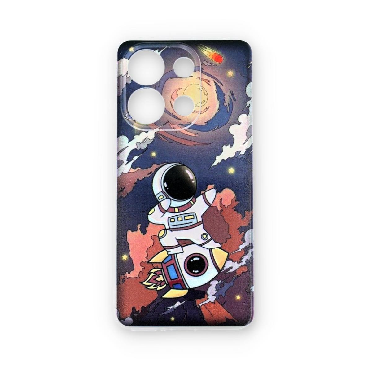 Xiaomi Redmi Note 13 clear nugarėlė Cosmonaut Design00006