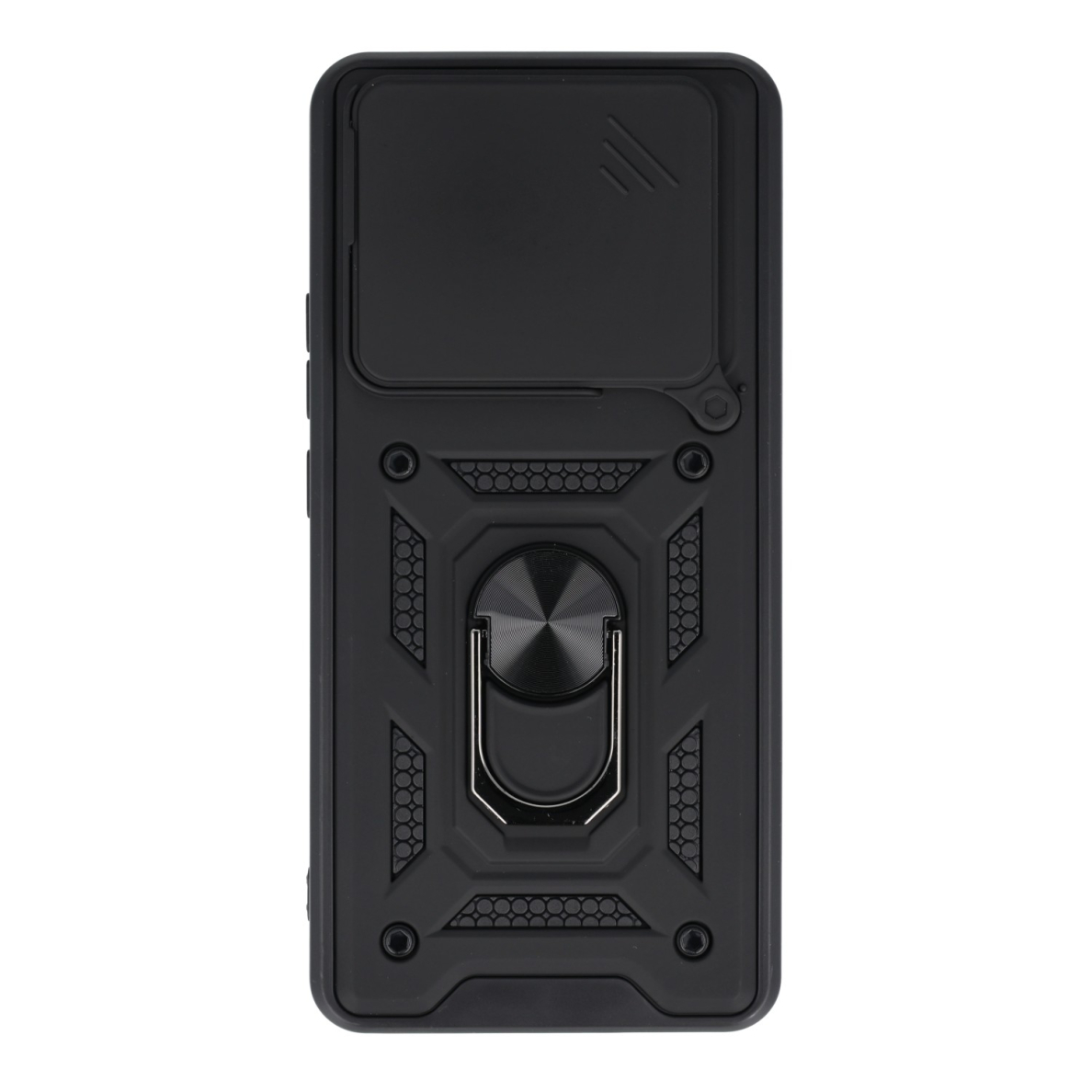 Xiaomi Redmi Note 14 4G black RING ARMOR WITH CAMSHIELD nugarėlė