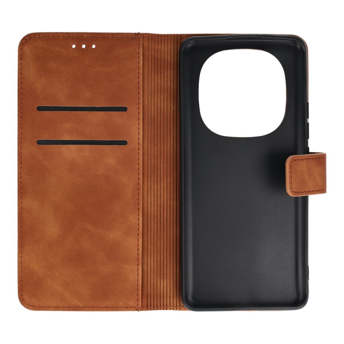 Xiaomi Redmi NOTE 14 PRO 5G / 14 PRO PLUS 5G brown VELVET dėklas 9