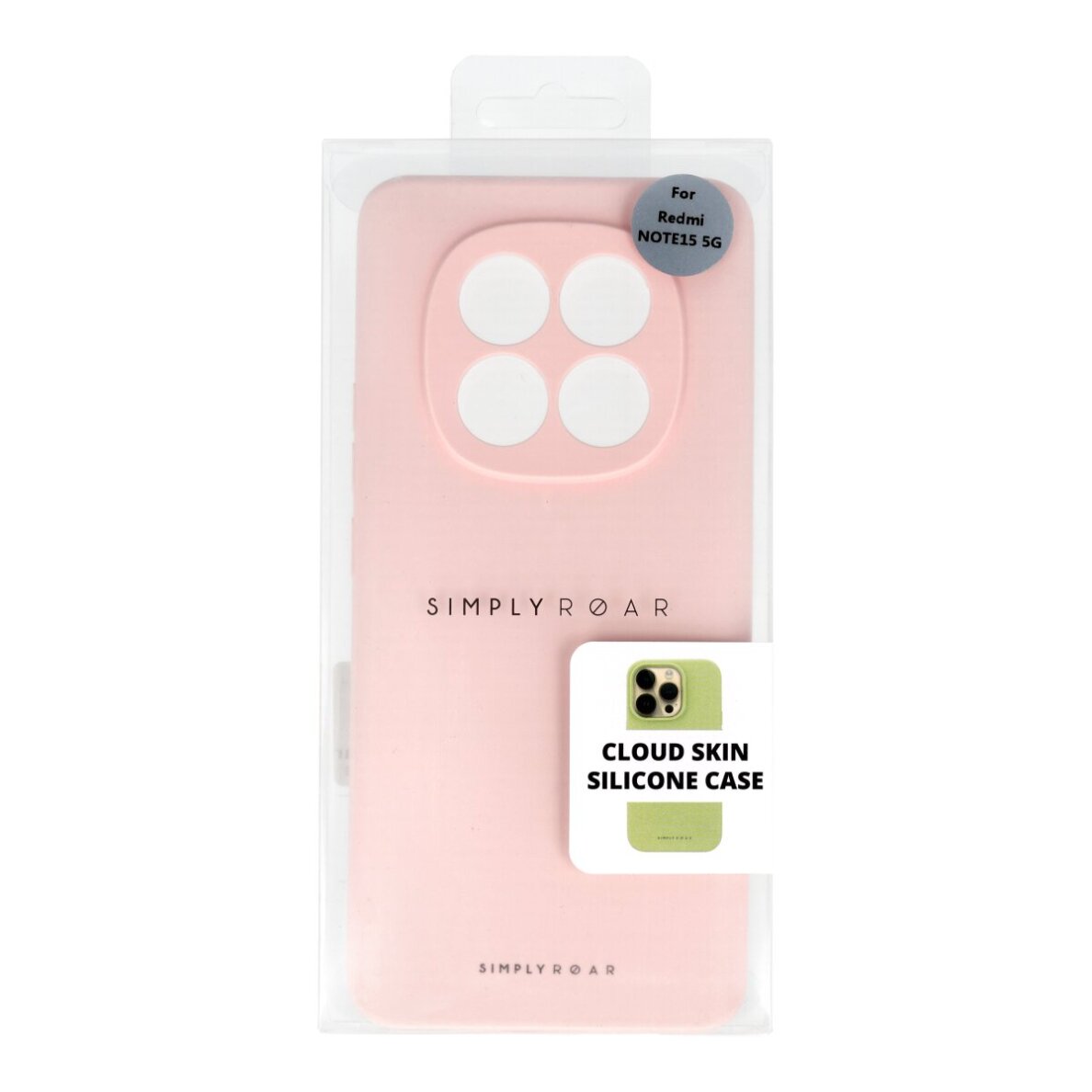 Xiaomi Redmi Note 15 5G light pink ROAR CLOUDSKIN nugarėlė 1