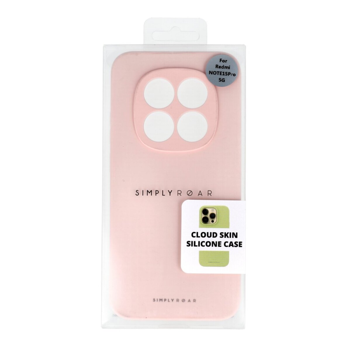 Xiaomi Redmi Note 15 PRO 5G light pink ROAR CLOUDSKIN nugarėlė 1