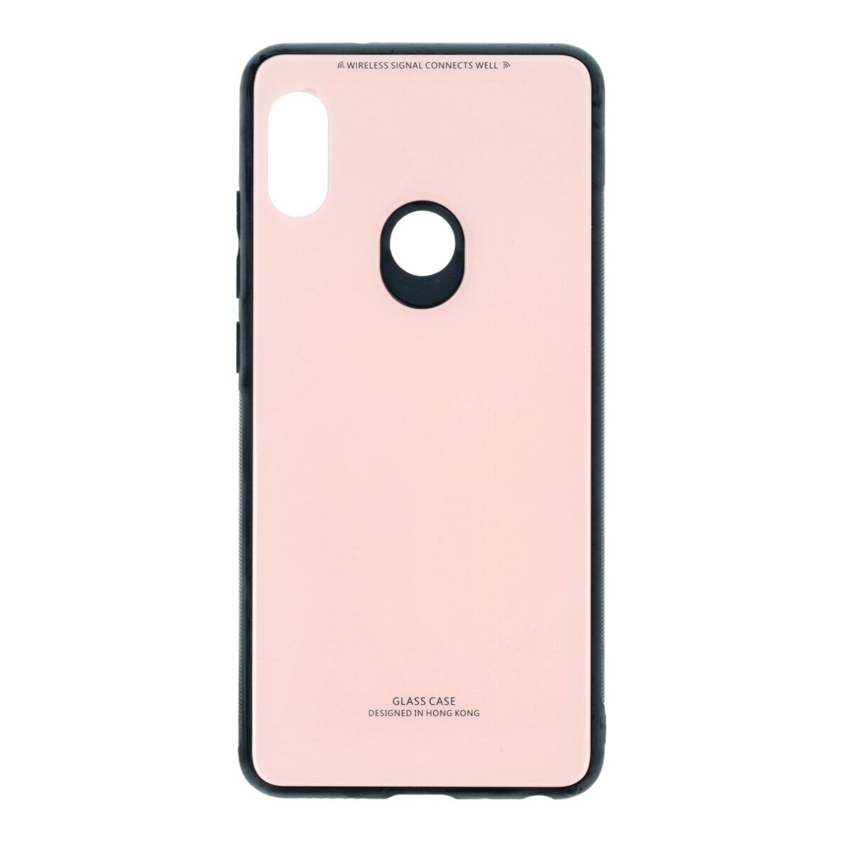 XIAOMI REDMI NOTE5 PRO rausva GLASS CASE nugarėlė