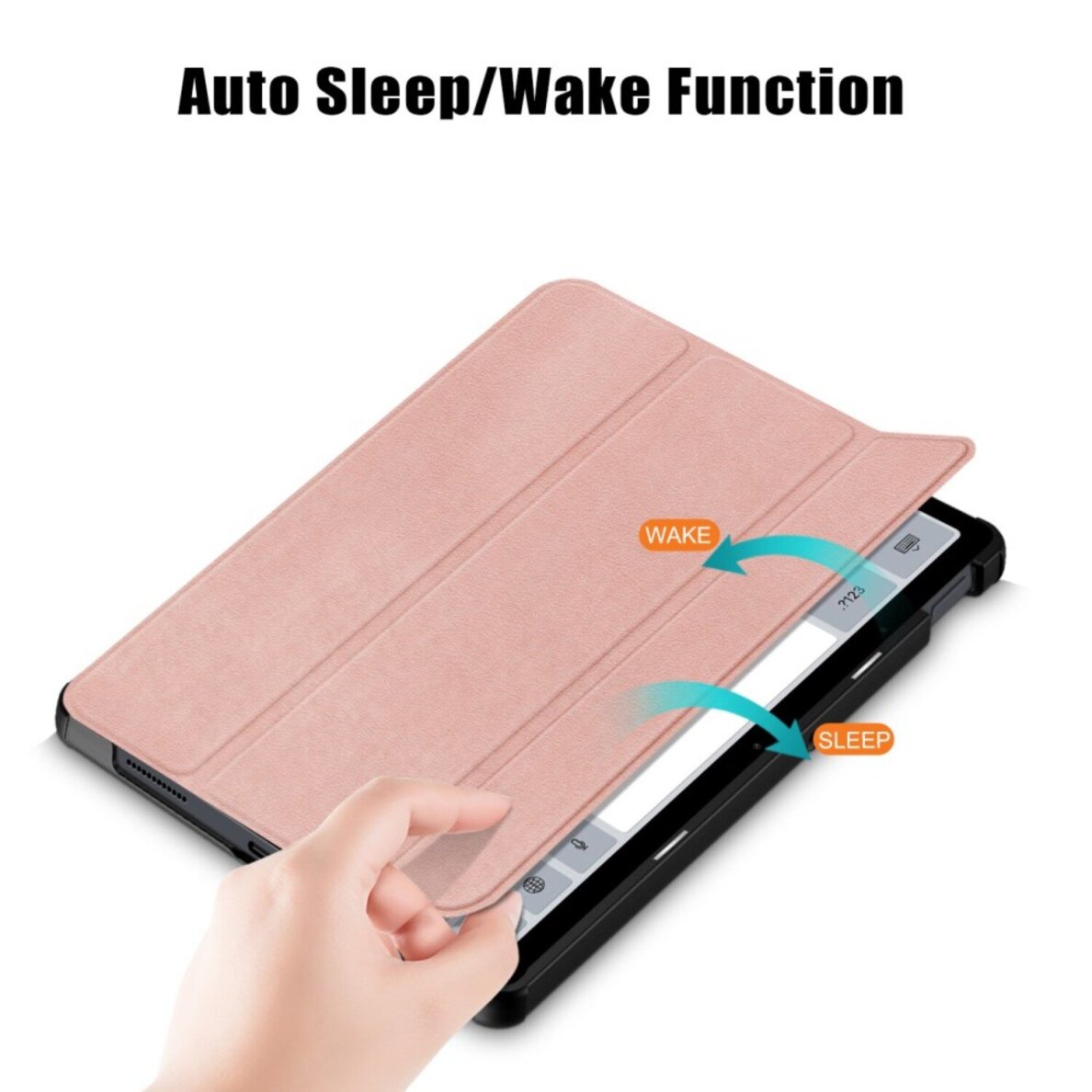 Xiaomi Redmi Pad 2 11" rose gold TRIFOLD dėklas 3