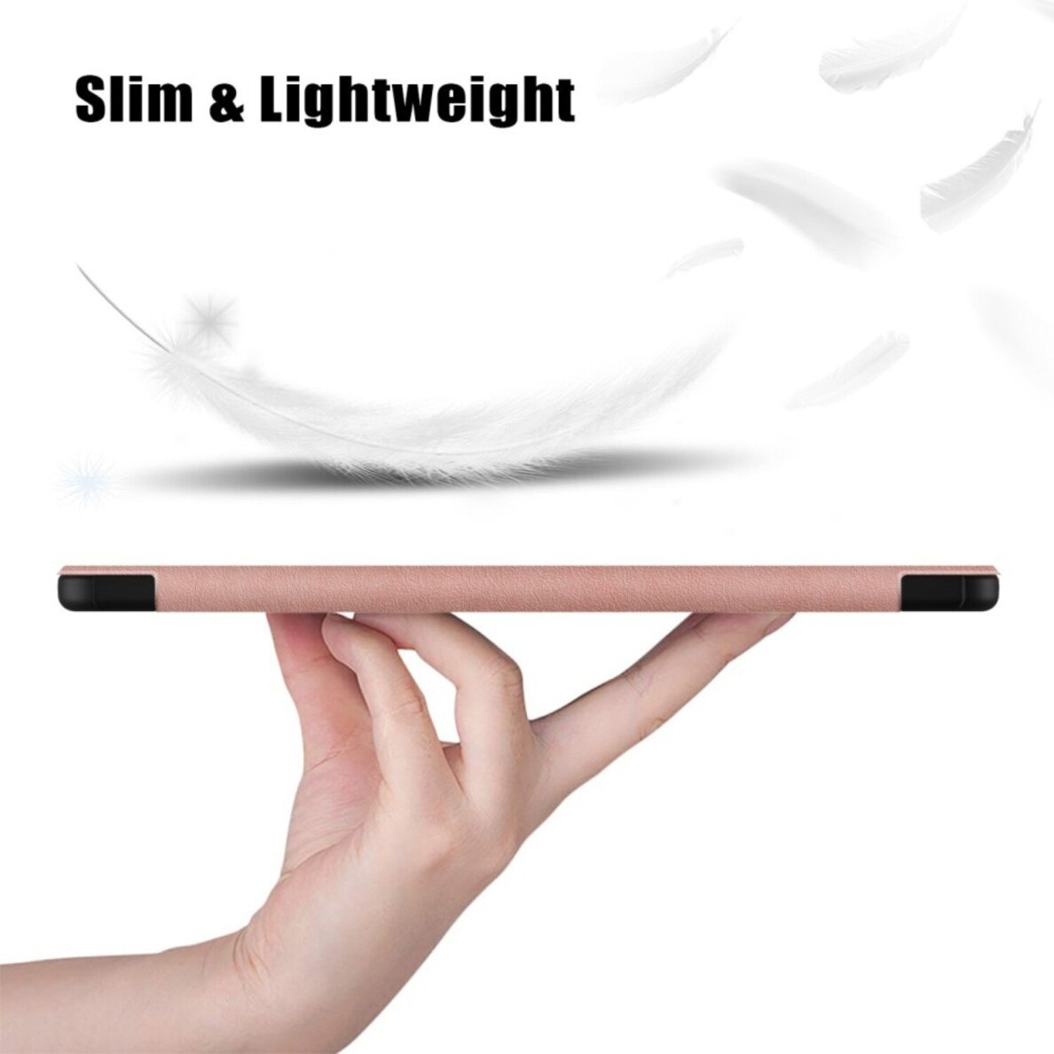 Xiaomi Redmi Pad 2 11" rose gold TRIFOLD dėklas 5