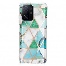 XIAOMI MI 11T/MI 11T PRO Tracy nugarėlė Geometric marble Green/White