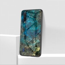 XIAOMI MI A3 marble glass nugarėlė Blue