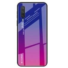 XIAOMI MI9 LITE mėlyna+rožinė tracy GLASS nugarėlė