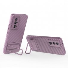 Xiaomi Poco F5 Pro 5G violetinė Tracy Anti-slip Rugged Kickstand nugarėlė