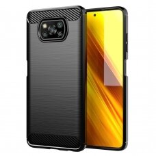 XIAOMI POCO X3 NFC/X3 PRO juodos spalvos LYGCARBON nugarėlė