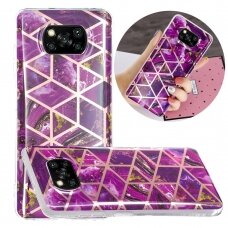 Xiaomi POCO X3 NFC/X3 PRO Tracy nugarėlė Geometric purple marble