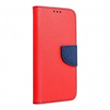 XIAOMI REDMI 10C/POCO C40 raudonas FANCY DIARY dėklas