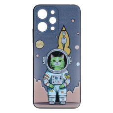 Xiaomi Redmi 12 black nugarėlė Astronaut Cat Design00280
