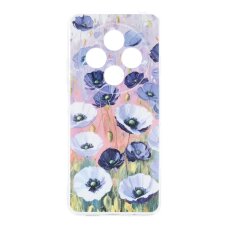 Xiaomi Redmi 14C / Poco C75 clear nugarėlė Poppy Design00330