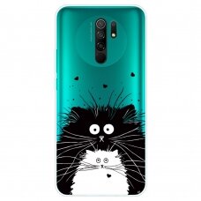 XIAOMI REDMI 9 Tracy clear nugarėlė Two Cats