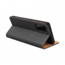 XIAOMI REDMI 9A juodas odinis GENUINE dėklas