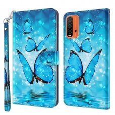 XIAOMI REDMI 9T /POCO M3 Tracy fashion 3D dėklas Blue Butterfly