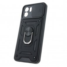 XIAOMI REDMI A1/REDMI A2 juoda RING ARMOR WITH CAMSHIELD nugarėlė