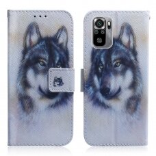 XIAOMI REDMI NOTE 10/10s/POCO M5s Tracy fashion dėklas White Wolf