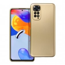 XIAOMI REDMI NOTE 11/11S aukso spalvos METALLIC nugarėlė